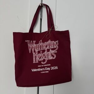Wuthering Heights Maroon Tote Bag